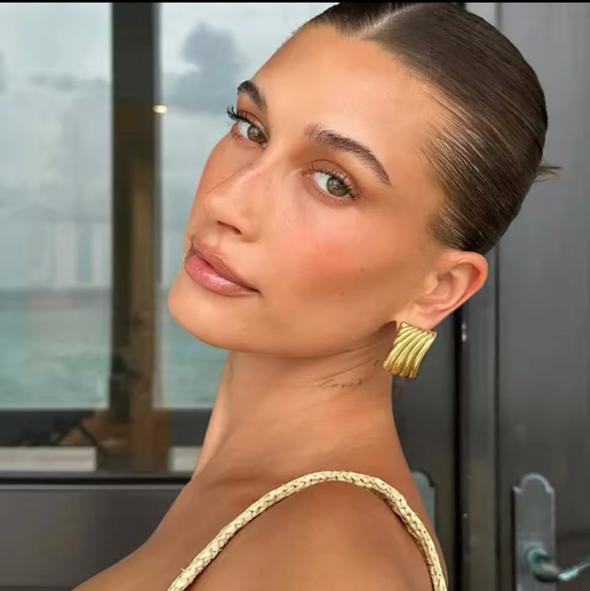 Statement Gold Earring