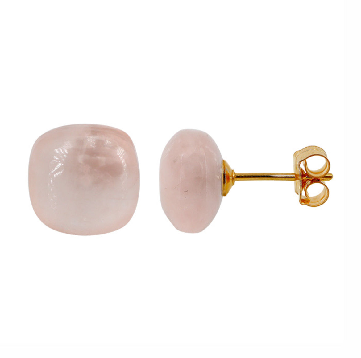 Gold Fill Rose Quartz Earring